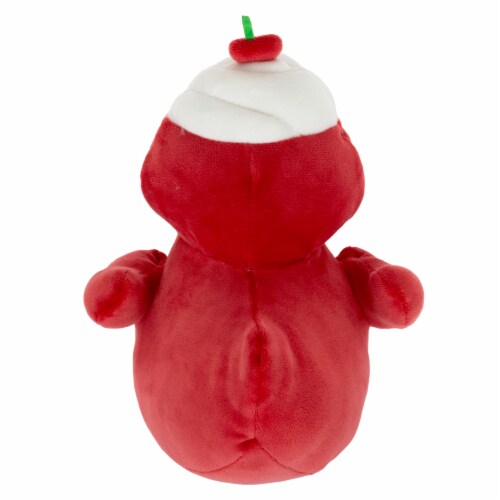 Holiday Home 8.5 Inch Cherry Red Duck Plush Perspective: back