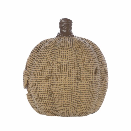 Holiday Home Burlap Pumpkin - Tan Perspective: back