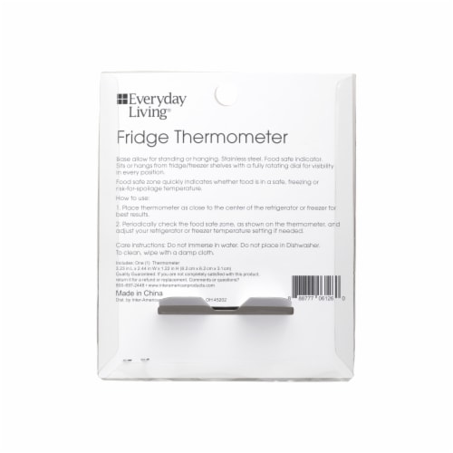 Everyday Living® Refrigerator Thermometer - Silver, 1 ct - Kroger