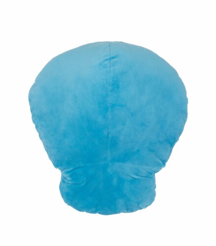 Holiday Home Halloween Day of the Dead Large Blue Skull Plush - Dia de Los Muertos Perspective: back