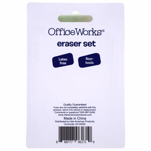 Office Works Eraser Set Perspective: back