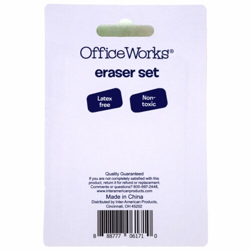 Office Works Eraser Set Perspective: back