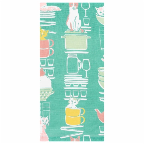 Everyday Living® Cats Dual Terry Kitchen Towel Perspective: back