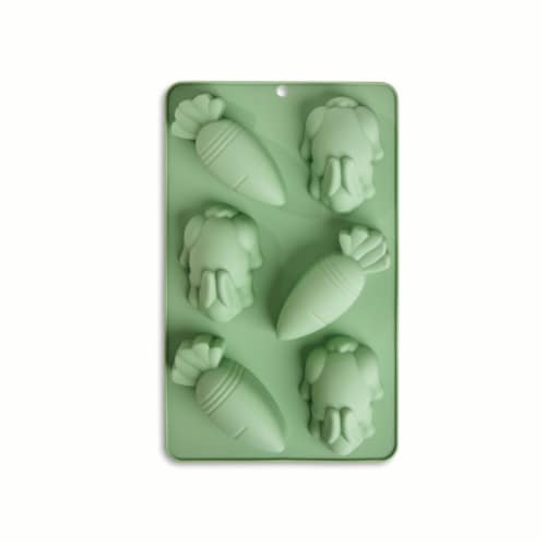 Holiday Home® Carrots & Bunnies Silicone Molds Perspective: back