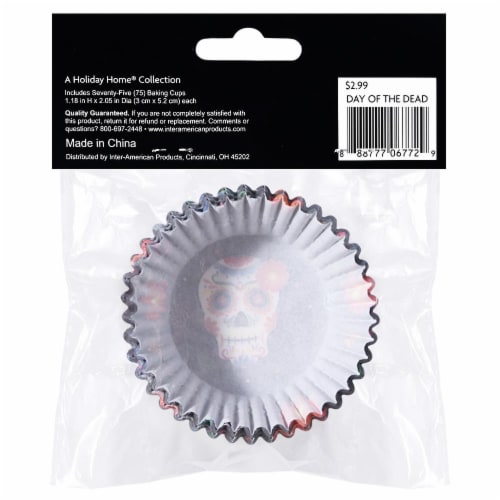 Holiday Home Day Of The Dead Standard Baking Cups Perspective: back