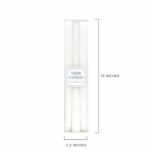 Holiday Home Tapered Candles - White Perspective: back