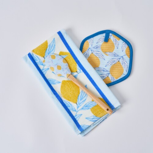SDS for HD Designs Lemons in a Line Kitchen Towels Perspective: back
