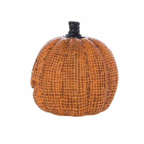 Holiday Home Burlap Pumpkin - Orange Perspective: back