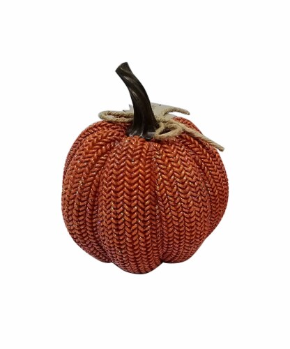 Holiday Home Harvest Orange Pumpkin Fall Decor Perspective: back