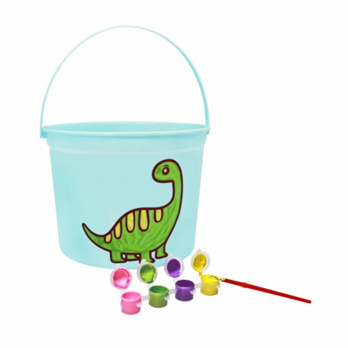 Holiday Home DIY Dino Easter Bucket Perspective: back