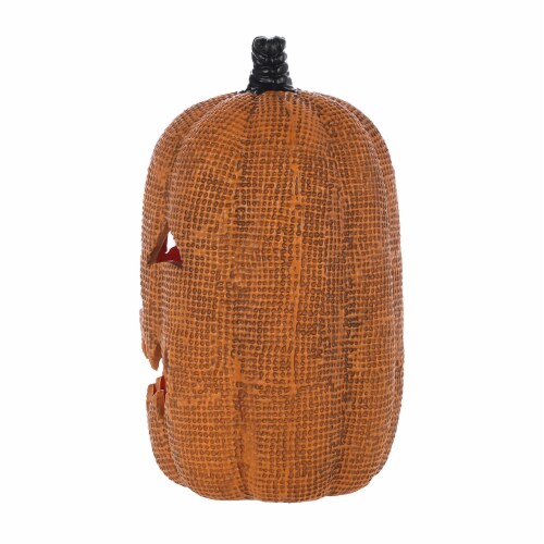 Holiday Home Burlap Pumpkin - Orange Perspective: back