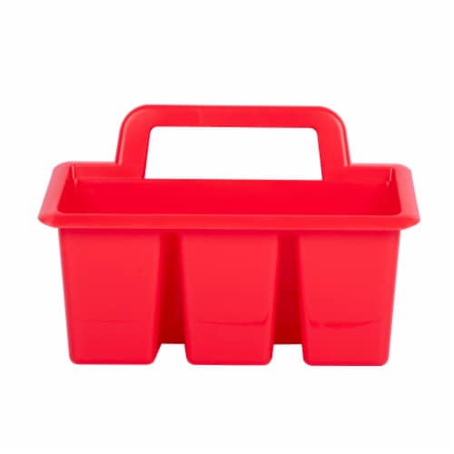 OfficeWorks 4-Compartment Caddy - Red Perspective: back