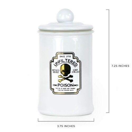Holiday Home Halloween Apothecary Candle Unfiltered Poison Perspective: back