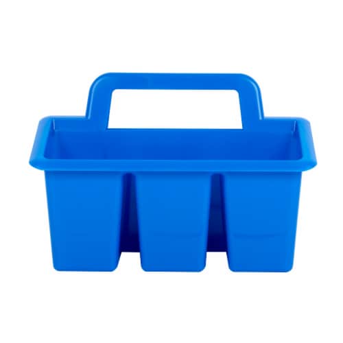 OfficeWorks 4-Compartment Caddy - Blue Perspective: back
