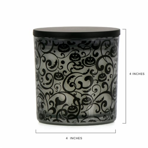 Holiday Home Jar Candle Pumpkin Tendril Perspective: back
