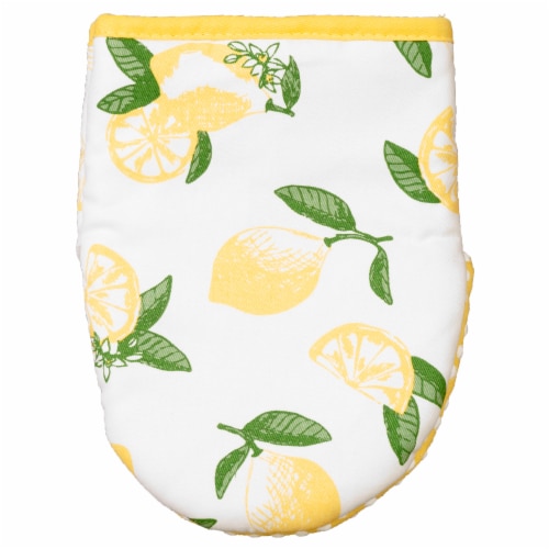 Everyday Living Grabber Oven Mitt - Lemons Perspective: back