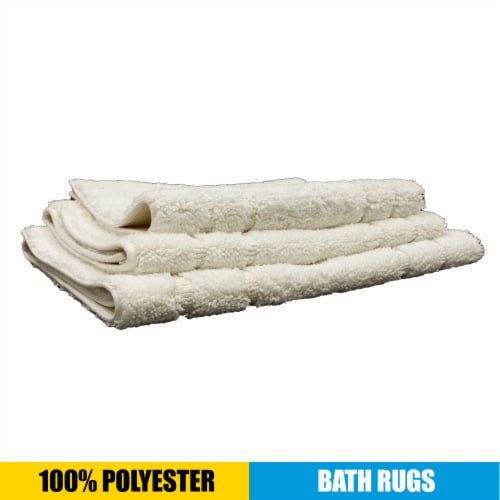 Mohawk Home Bath Rug - White Perspective: back