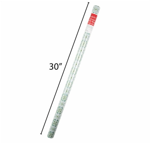 Holiday Home 30 Inch Earth Geo Gift Wrap Roll Perspective: back