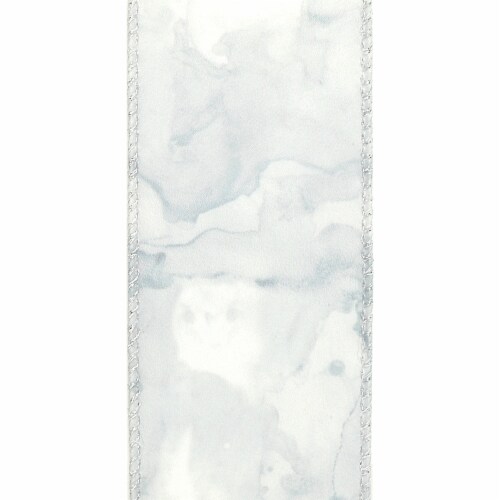 Holiday Home Holiday Marbleized Satin Christmas Ribbon Perspective: back