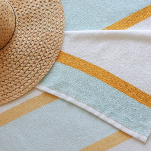 SDS for HD Designs 2024 Peshtemal Horizontal Stripe Beach Towel Perspective: back