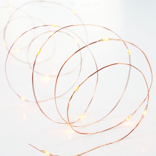 Holiday Home® 30 ct Halloween LED Orange Bulb Wire Lights Perspective: back