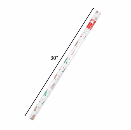 Holiday Home 30 Inch Sweet Forest Gift Wrap Roll Perspective: back