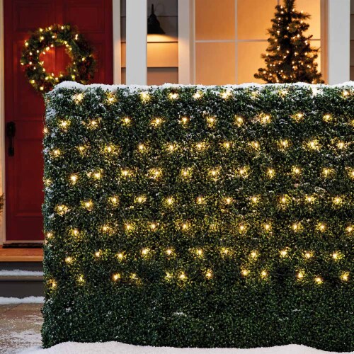 Holiday Home® Green Wire Christmas Lights - Clear Perspective: back