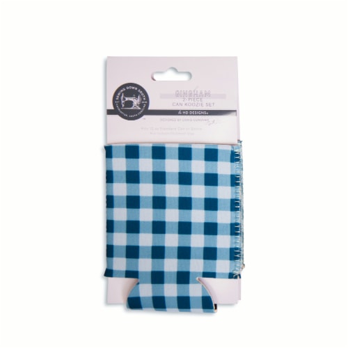 SDS for HD Designs Gingham Can Koozies Perspective: back