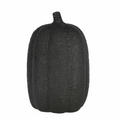 Holiday Home Burlap Pumpkin - Black Perspective: back
