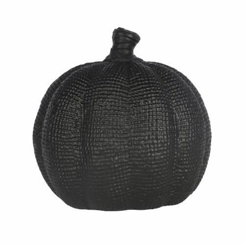 Holiday Home Burlap Pumpkin - Black Perspective: back