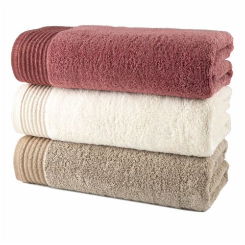 Modavari® Home Fashions Cuff Bath Towel – Silver Mink Perspective: back