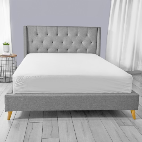 Everyday Living® Soft Top Waterproof Fitted Mattress Protector Perspective: back