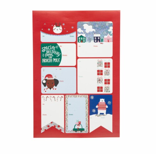 Holiday Home® Specialty Special Deivery Gift Tags Perspective: back