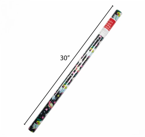 Holiday Home 30 Inch Cosmic Christmas Gift Wrap Roll Perspective: back
