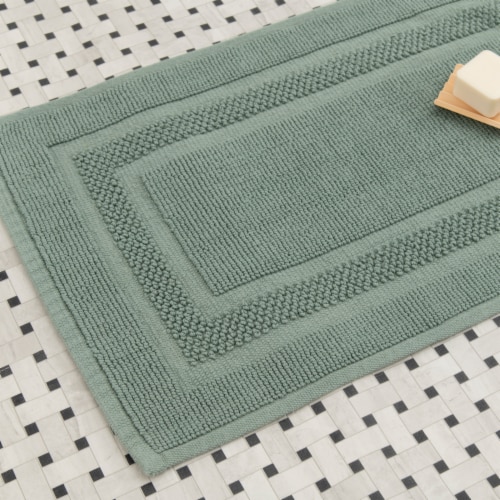 HD Designs Antimicrobial Bath Rug - Lilypad Perspective: back