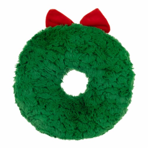 Holiday Home Christmas Wreath Character Plush Perspective: back
