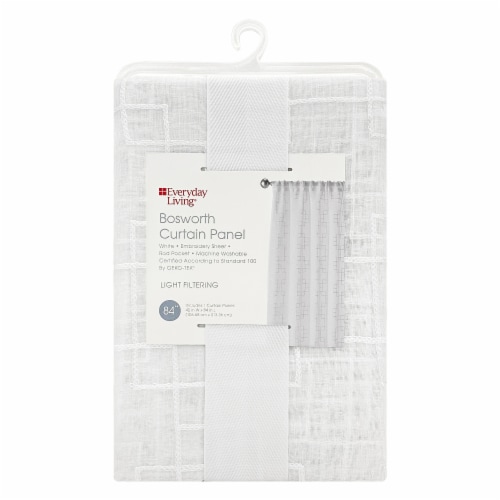 Everyday Living Bosworth Single Window Panel - White Perspective: back