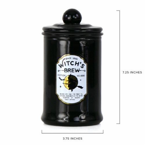 Holiday Home Halloween Apothecary Candle Witch's Brew Perspective: back