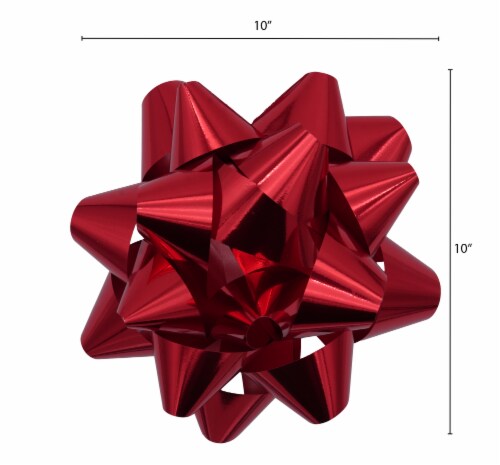 Holiday Home Winter Wishes Red Mega Bow Perspective: back