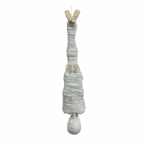 Holiday Home Hanging Dressed Skeleton Mummy Perspective: back
