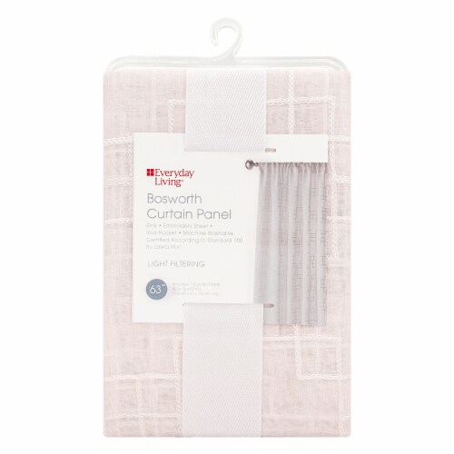 Everyday Living® Bosworth Light Filtering Single Curtain Panel - Pink Perspective: back