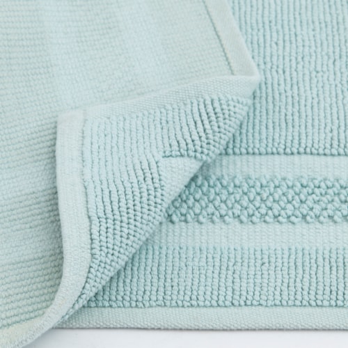 HD Designs Antimicrobial Bath Mat - Light Blue Perspective: back