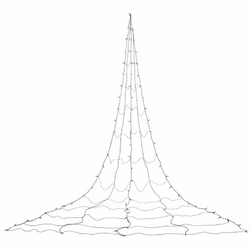 Holiday Home 75 ct Giant Purple Halloween Web Lights Perspective: back