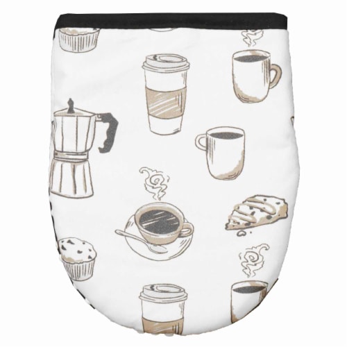 Everyday Living Grabber Oven Mitt - Coffee Perspective: back