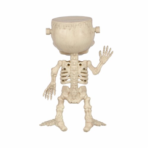 Holiday Home 7" Crazy Bonez Frankenstein Skeleton Halloween Decor Perspective: back