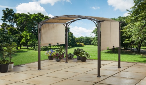 HD Designs Outdoors Domed Top Pergola Perspective: back