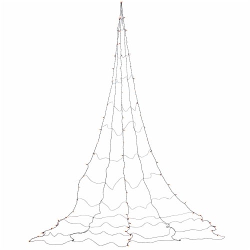 Holiday Home® 75 ct Giant Orange Halloween Web Lights Perspective: back