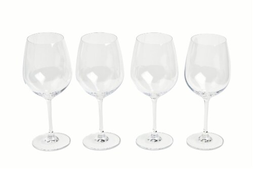 Dash Of That 4 Pack Red Wine Glasses Perspective: back