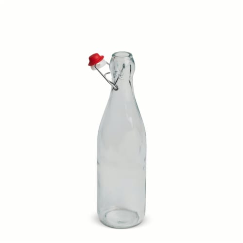 Dash of That Swing Top Clear Glass Bottle Perspective: back