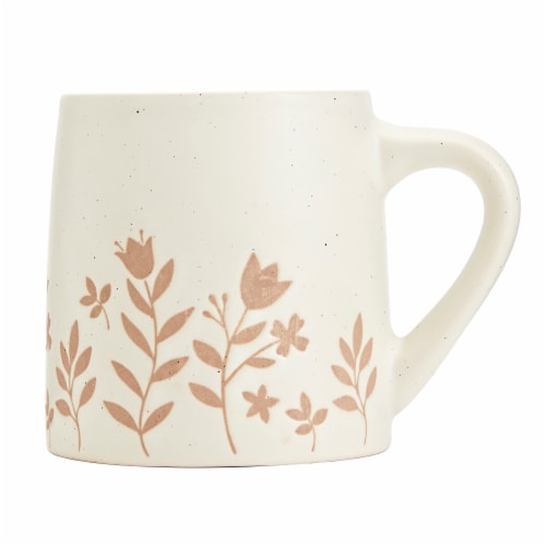 Holiday Home 16 Ounce Floral Mug Perspective: back